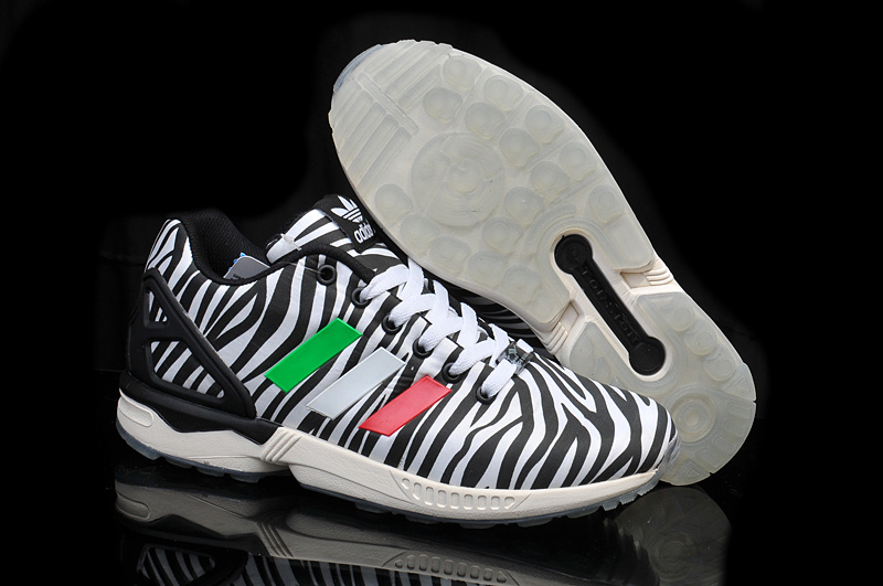 Italia Independent x Adidas Originals ZX Flux Zebra B32741 Black White
